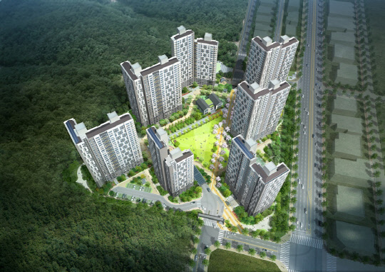 당진 수청지구 공동주택 조감도  한라 제공